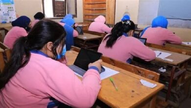 صورة جدول امتحانات شهر فبراير 2024 للصف الأول والثاني الثانوي بمحافظة السويس